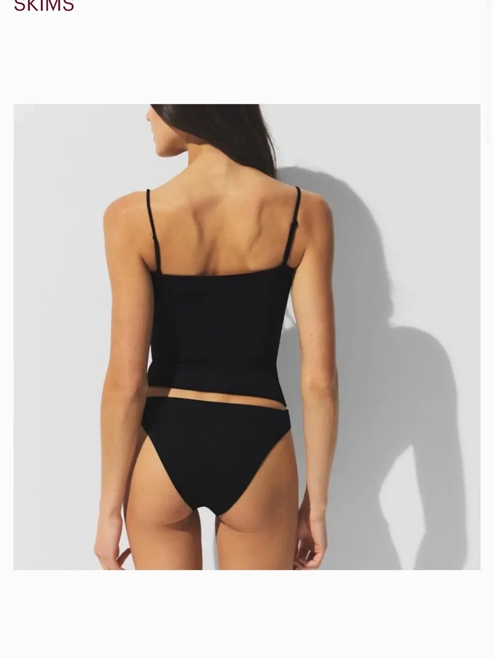 SKIMS Swim Convertible Bandeau Top + Classic Bottom Bikini Set